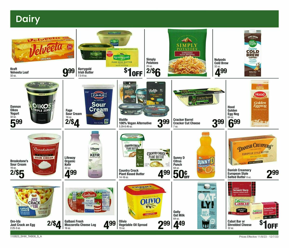 Shaw's Big Book of Savings Weekly Ad from November 8