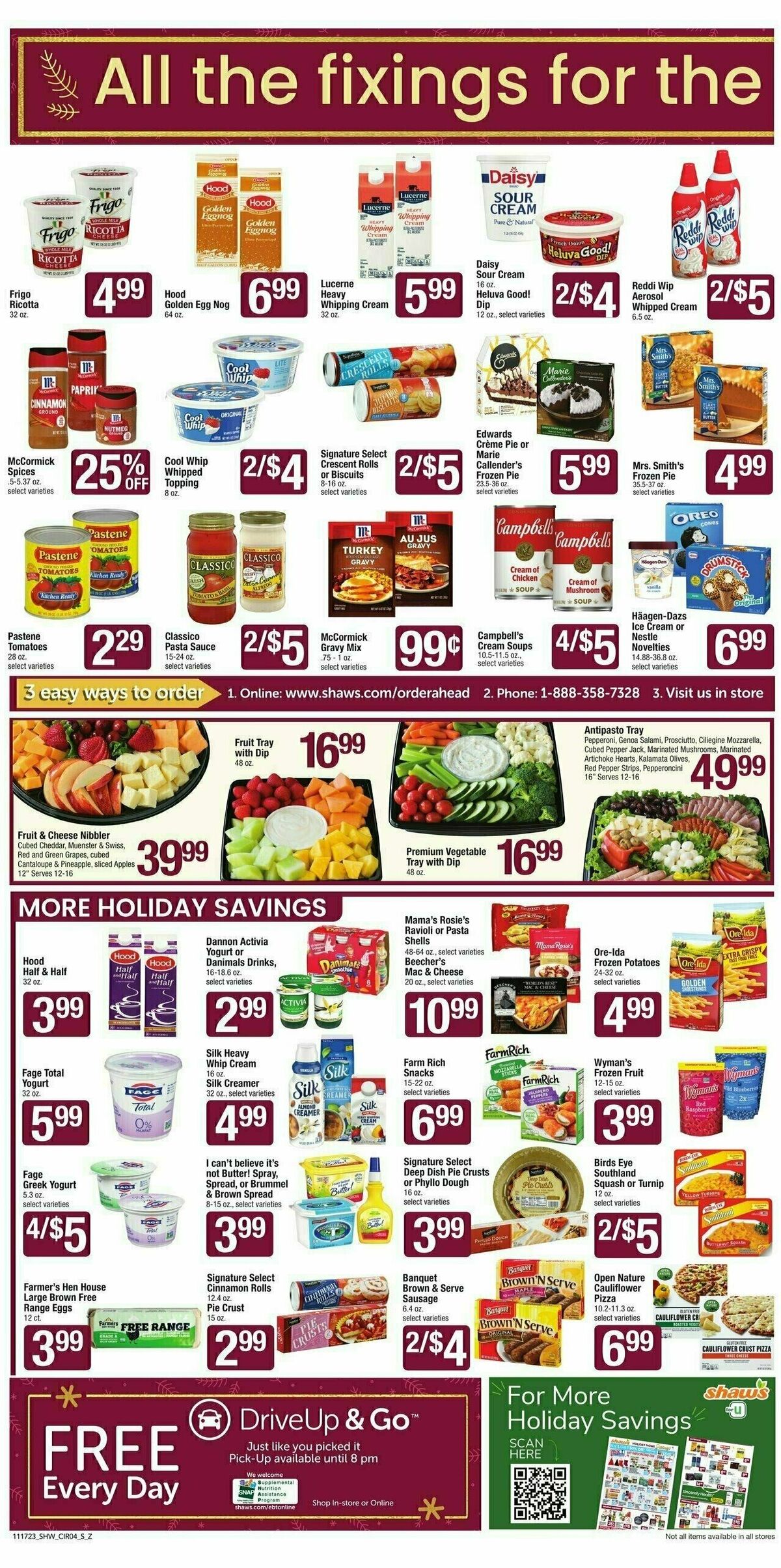 Shaw's Weekly Ad from November 17