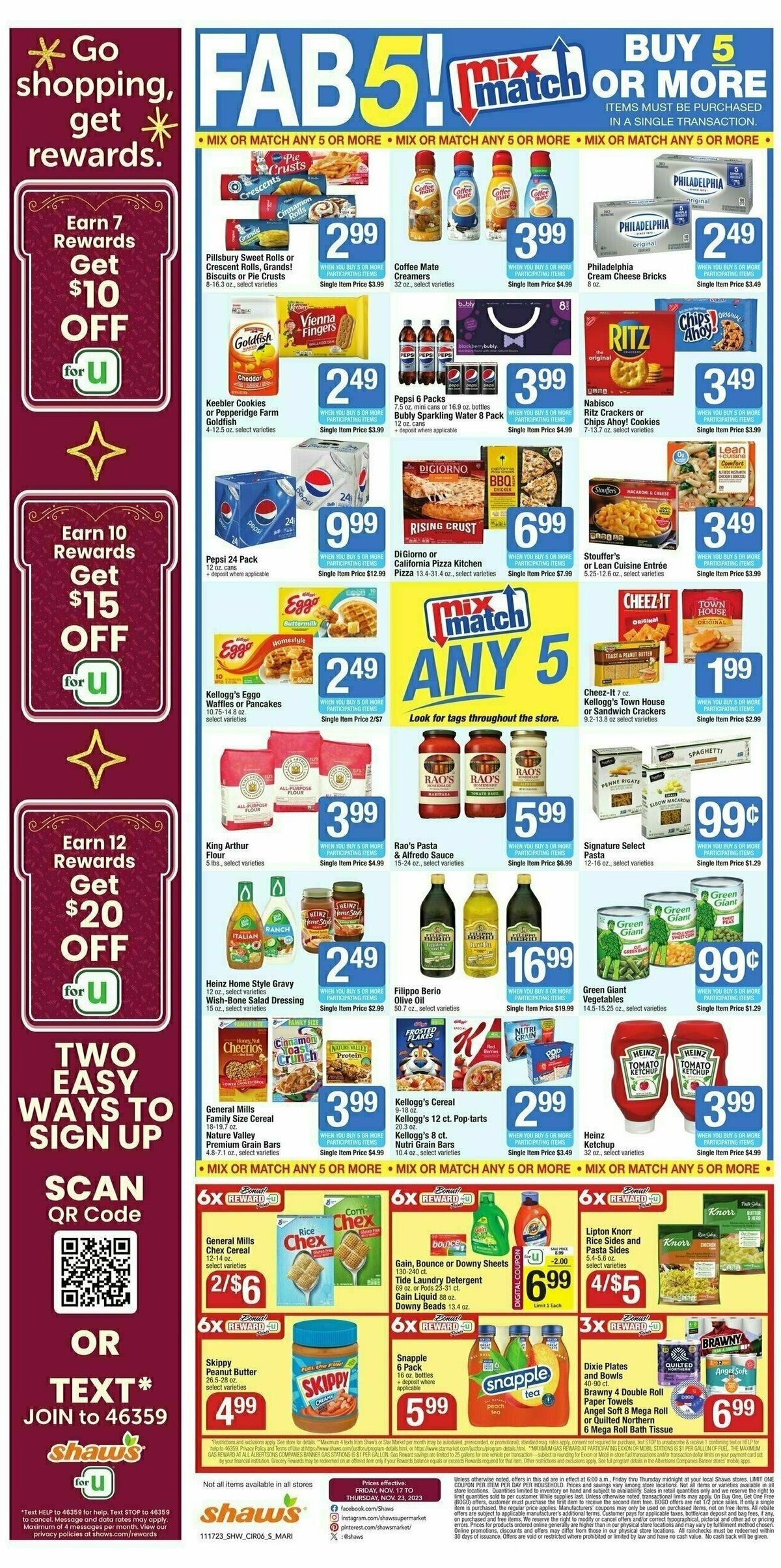 Shaw's Weekly Ad from November 17