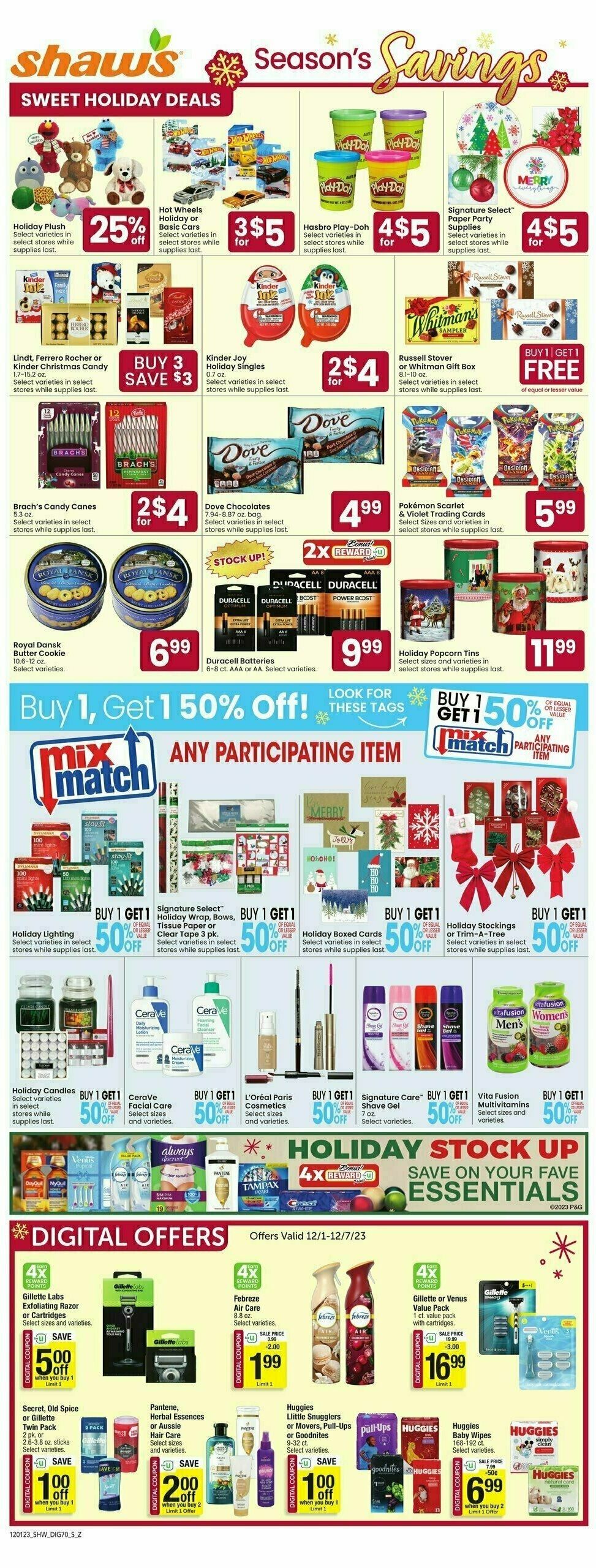 Shaw's Weekly Ad Weekly Ad from December 1