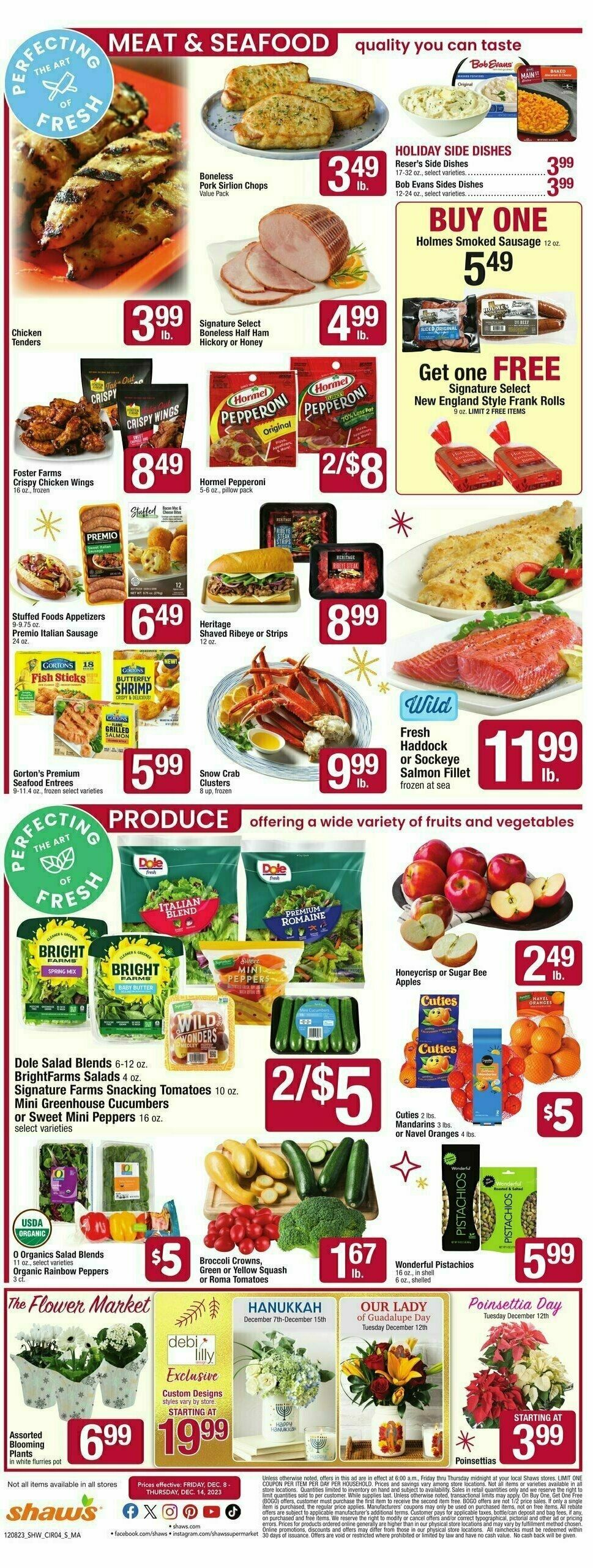 Shaw's Weekly Ad from December 8