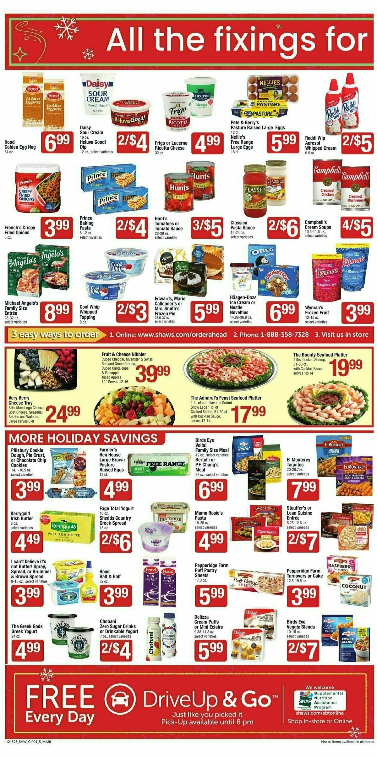 Shaw's Weekly Ad from December 15