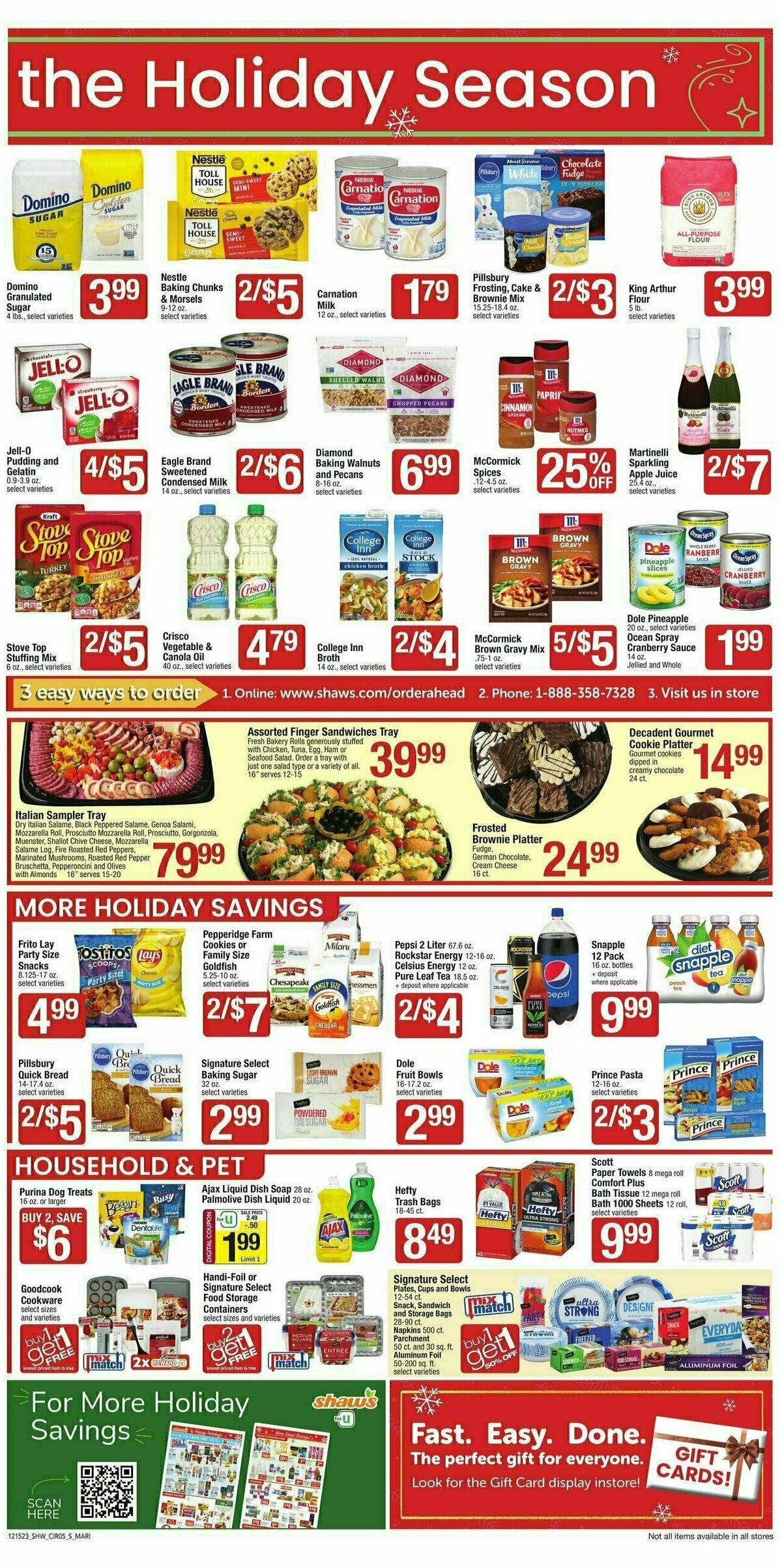 Shaw's Weekly Ad from December 15