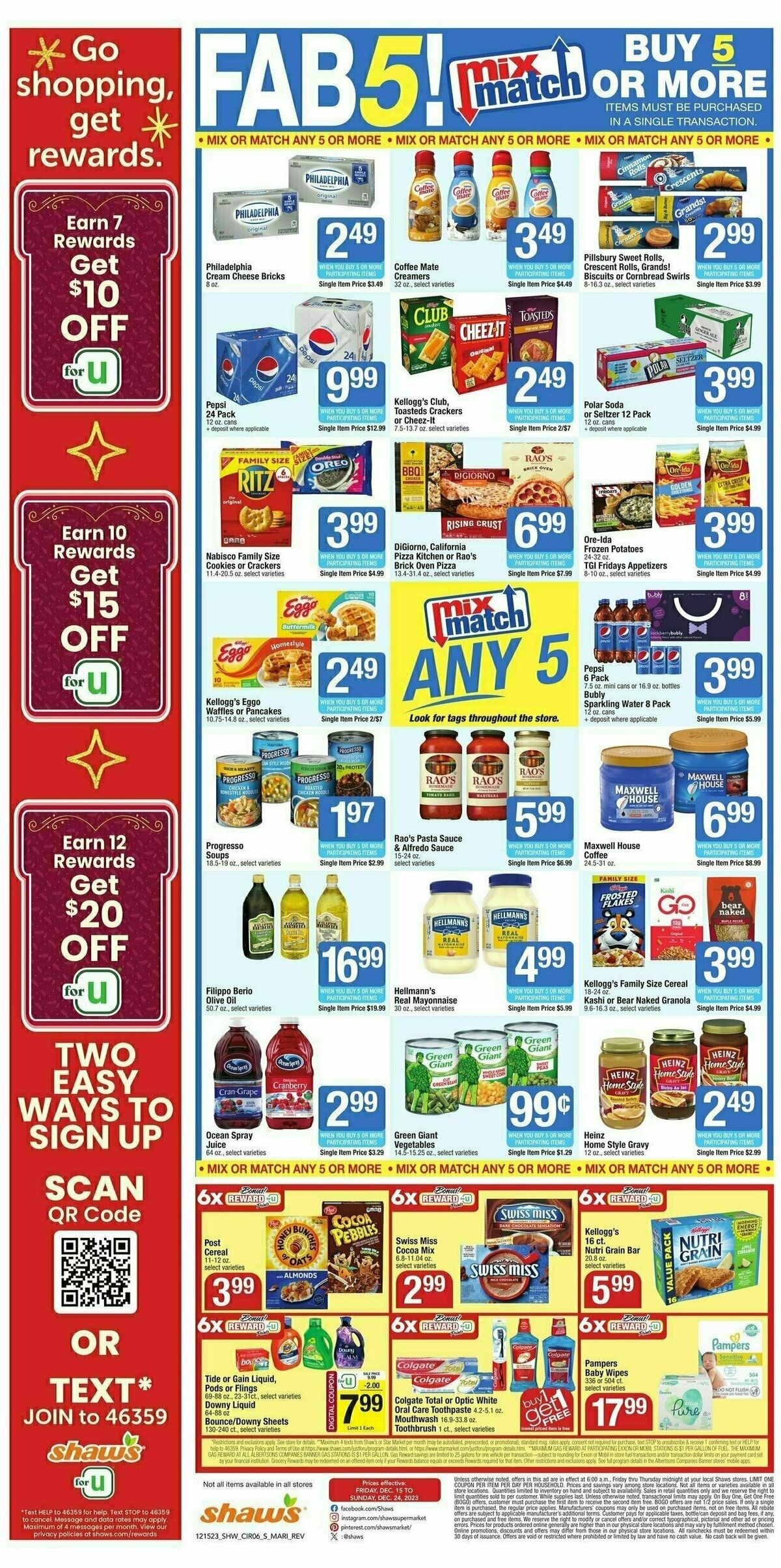 Shaw's Weekly Ad from December 15