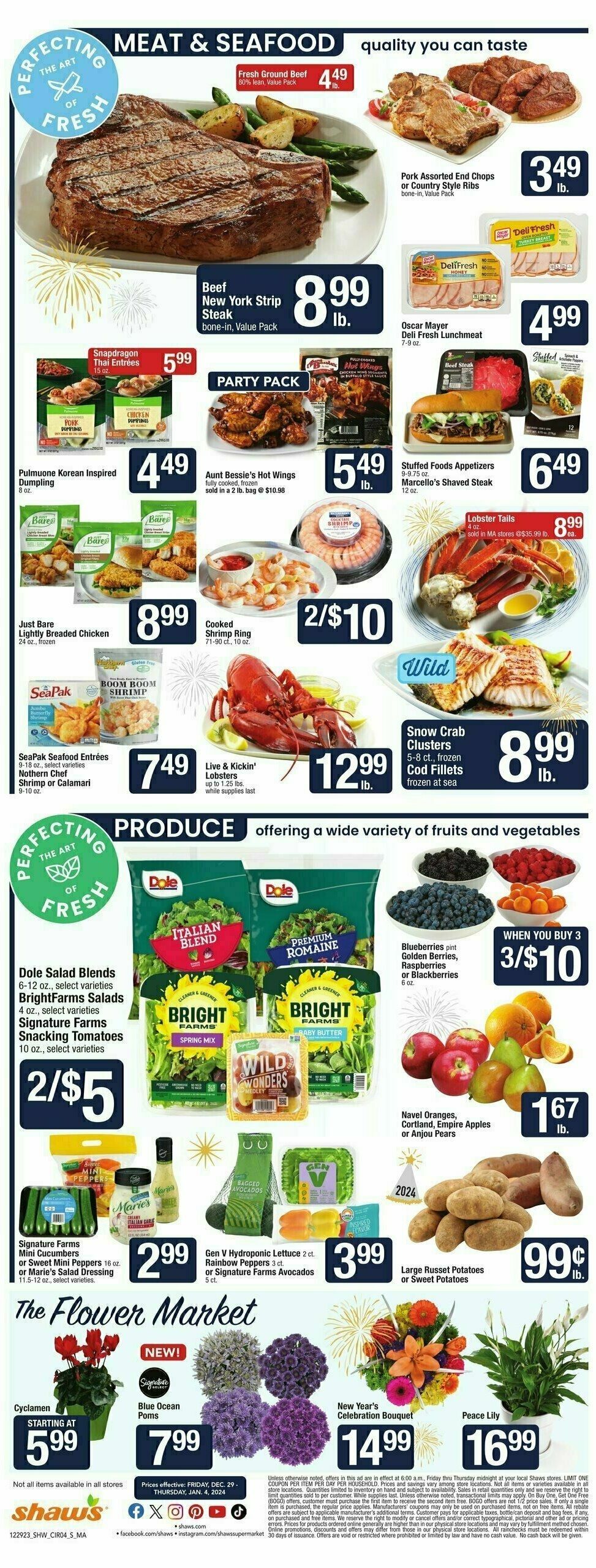 Shaw's Weekly Ad from December 29