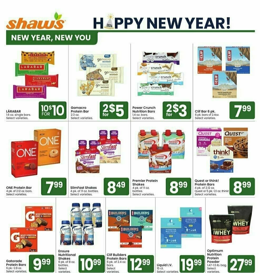 Shaw's Weekly Ad from January 12