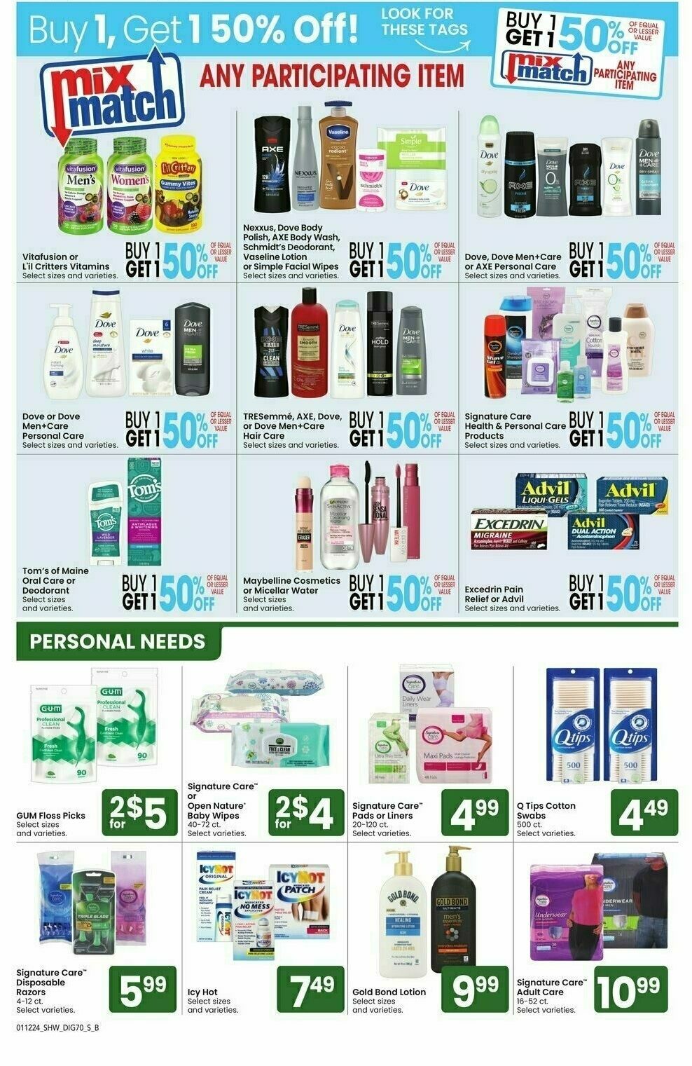 Shaw's Weekly Ad from January 12