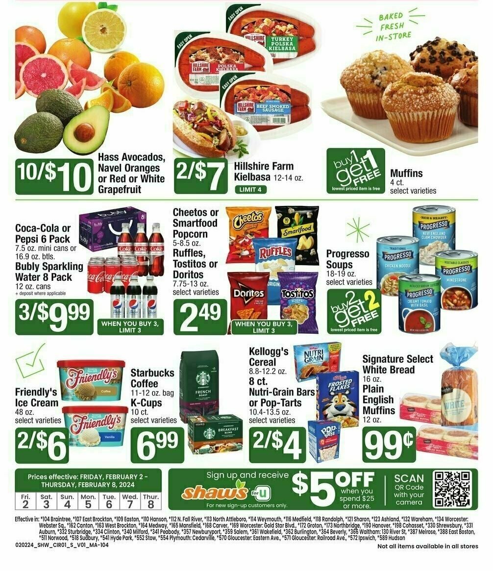 Shaw's Weekly Ad from February 2