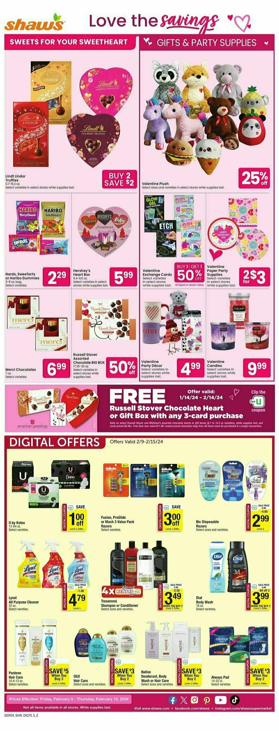 Shaw's Weekly Ad from February 9