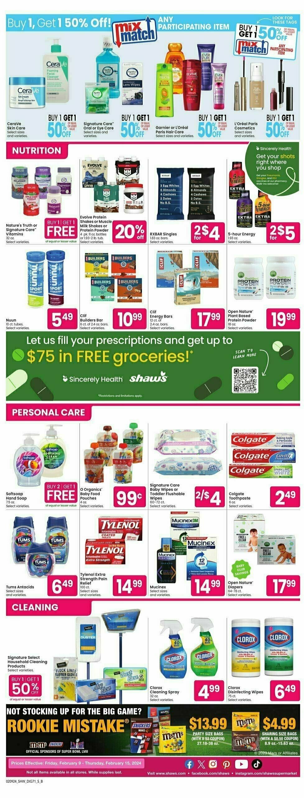 Shaw's Weekly Ad from February 9