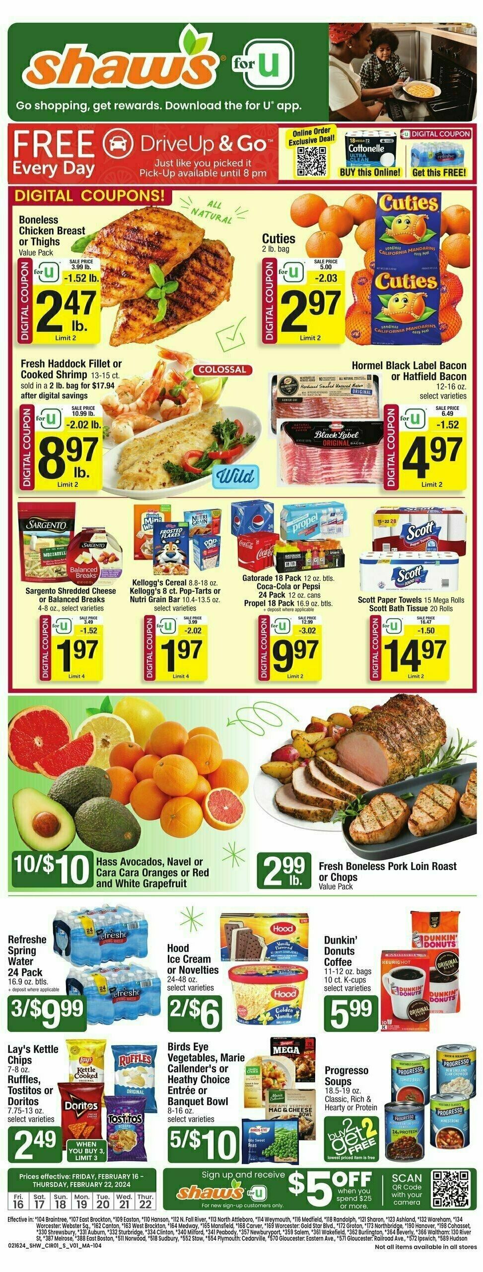 Shaw's Weekly Ad from February 16