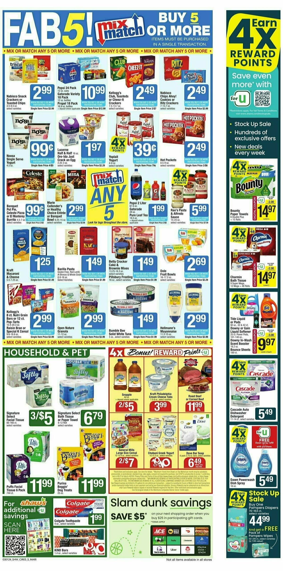 Shaw's Weekly Ad from March 1