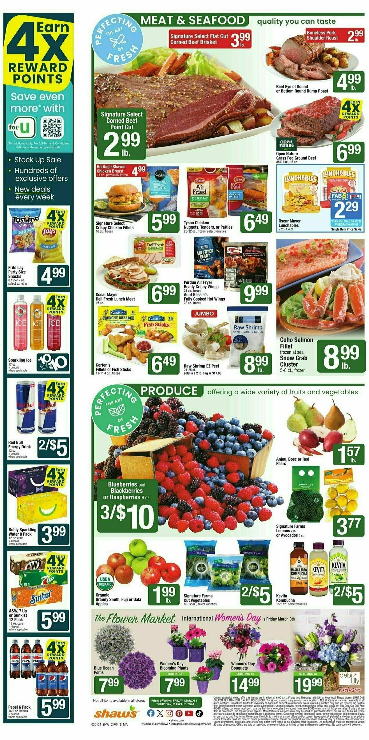 Shaw's Weekly Ad from March 1