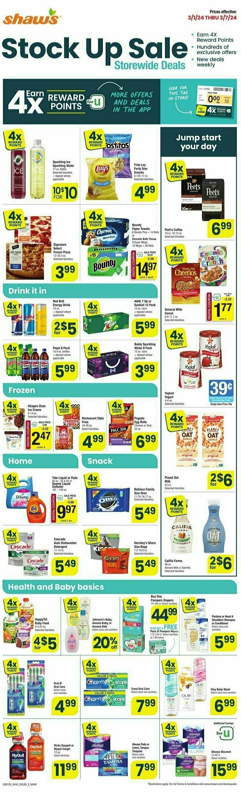 Shaw's Weekly Ad from March 1