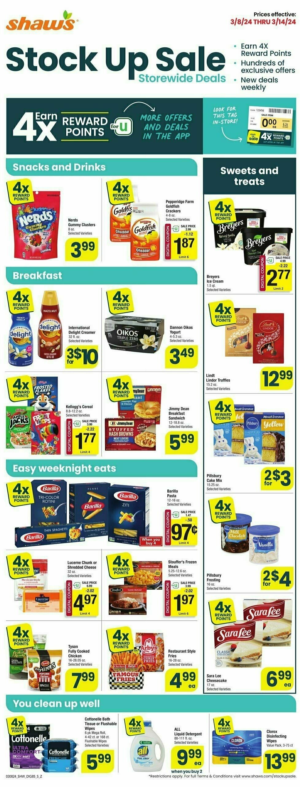 Shaw's Weekly Ad from March 8