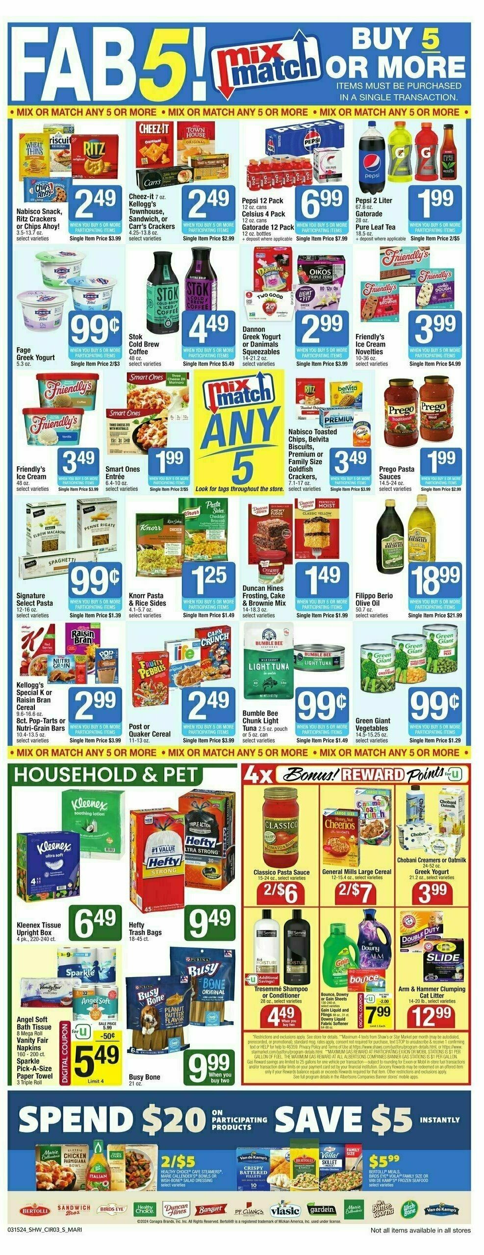 Shaw's Weekly Ad from March 15