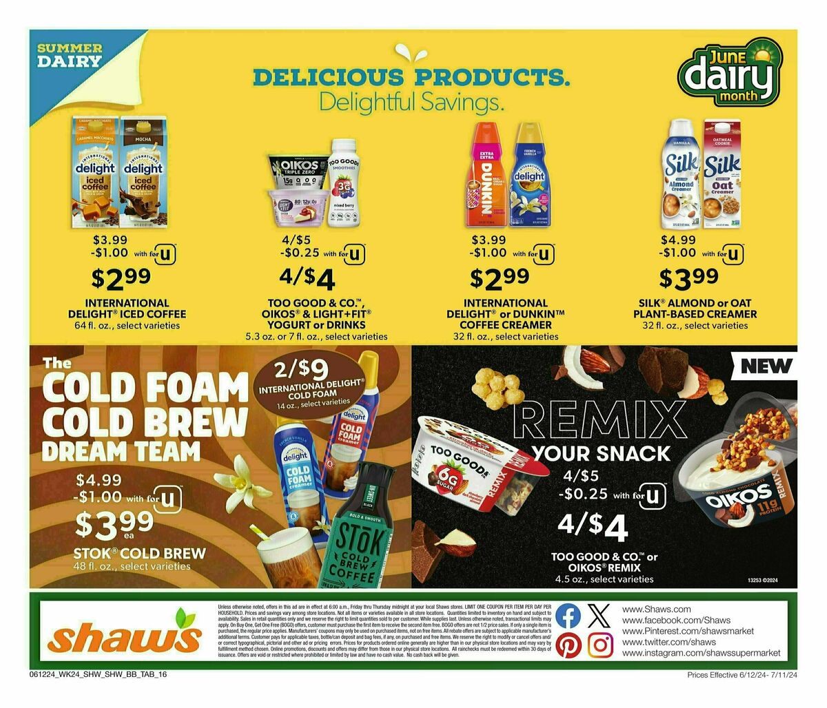 Shaw's Big Book of Savings Weekly Ad from June 12