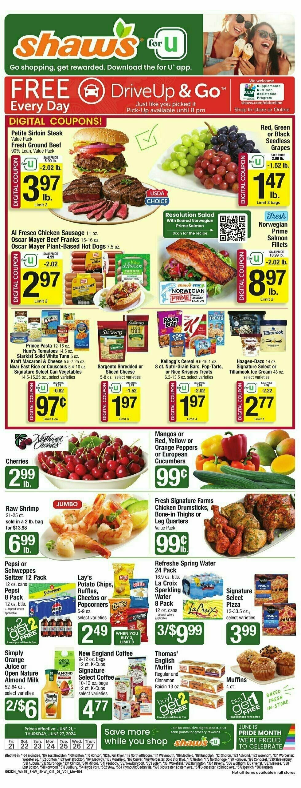 Shaw's Weekly Ad from June 21