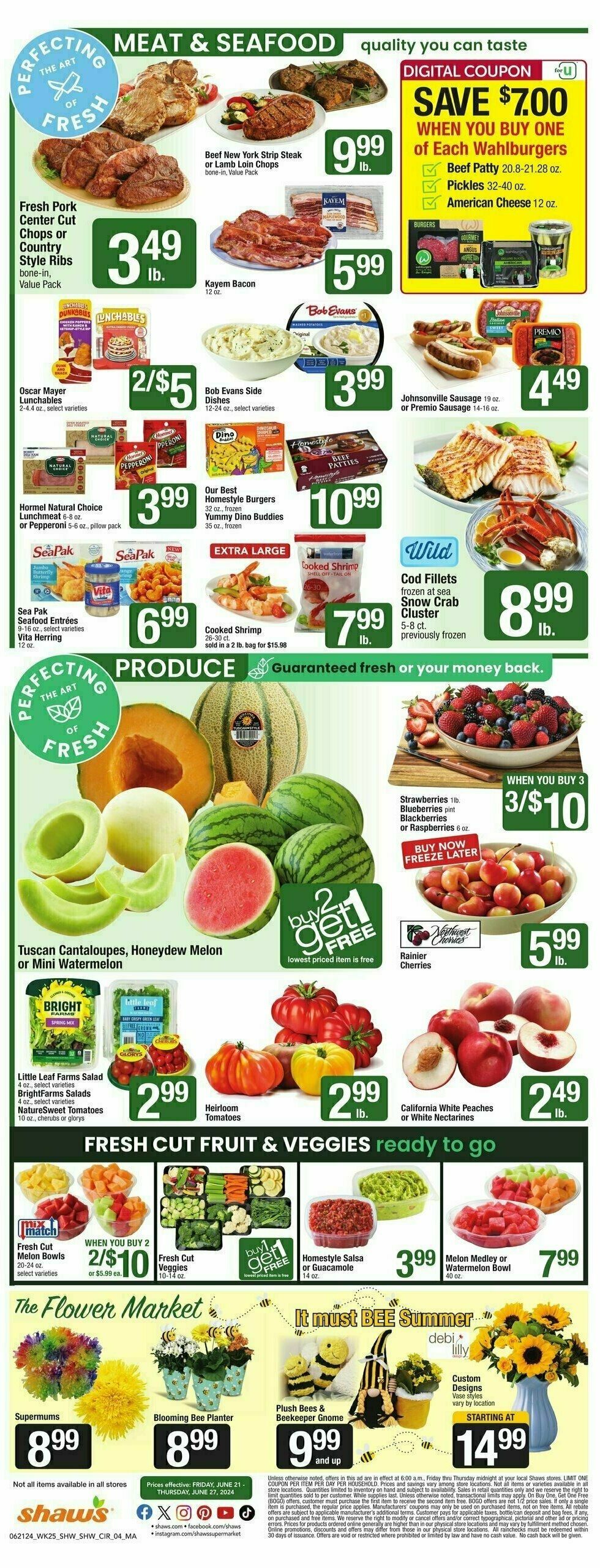 Shaw's Weekly Ad from June 21