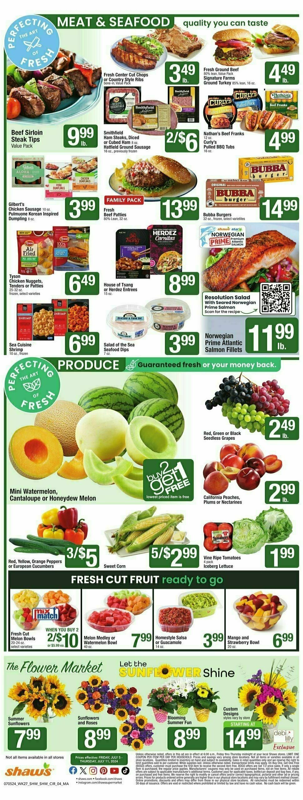 Shaw's Weekly Ad from July 5