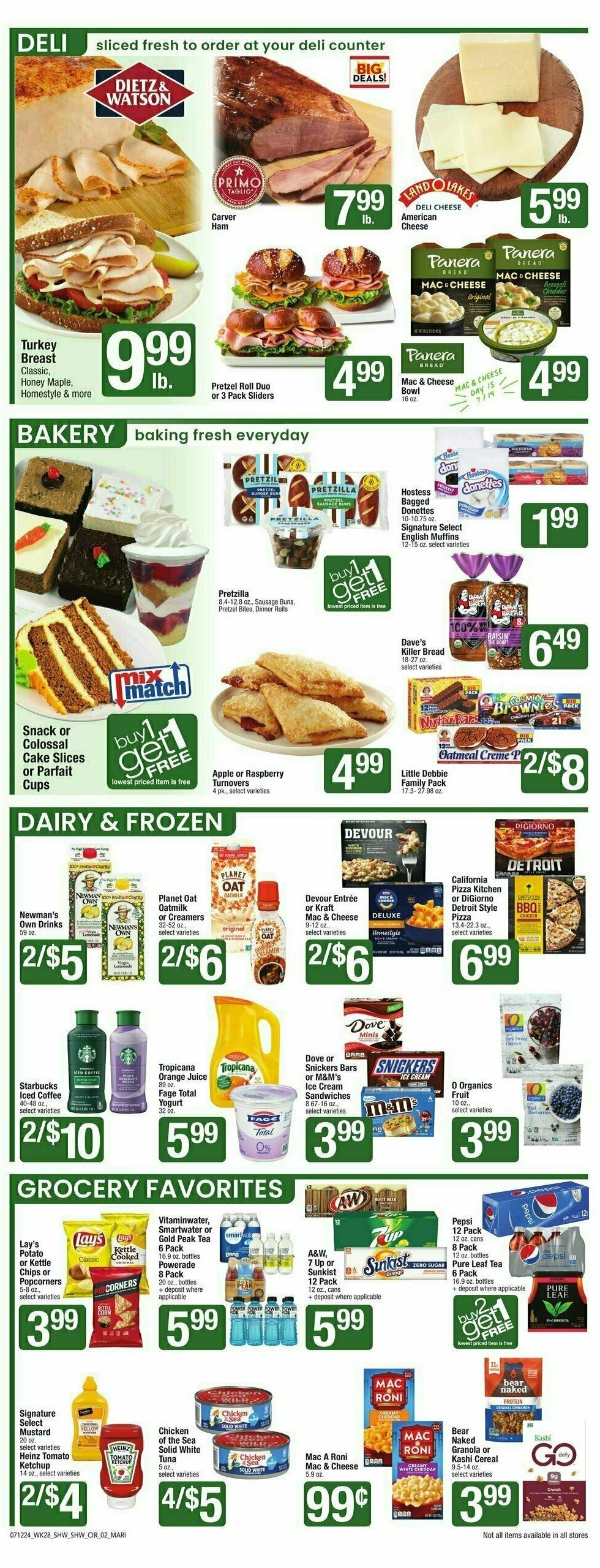 Shaw's Weekly Ad from July 12