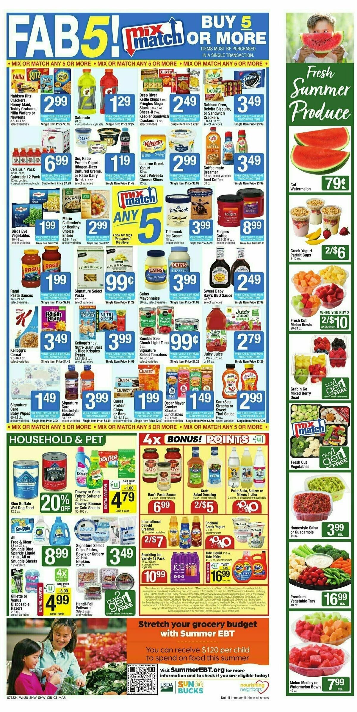 Shaw's Weekly Ad from July 12