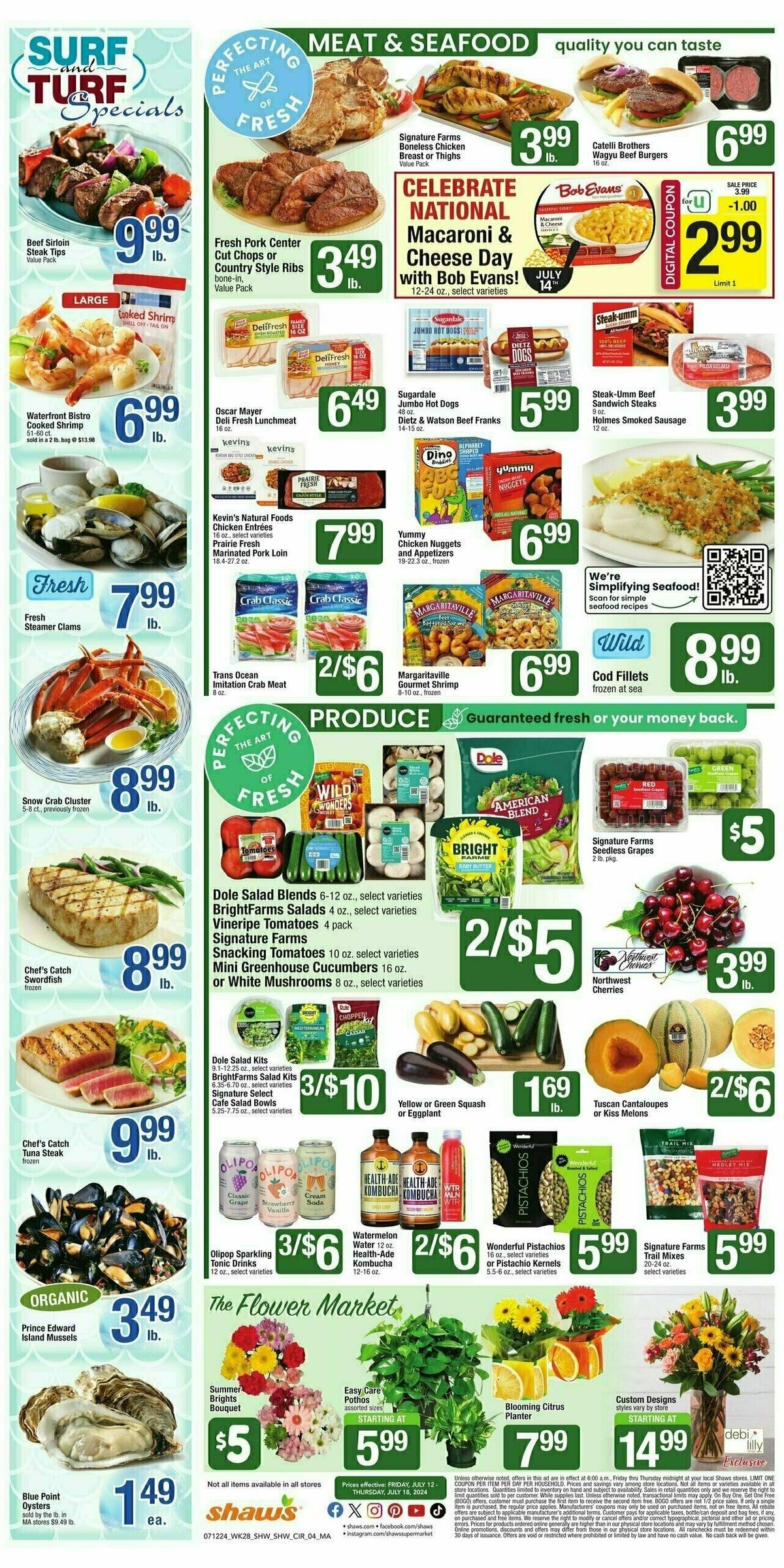 Shaw's Weekly Ad from July 12