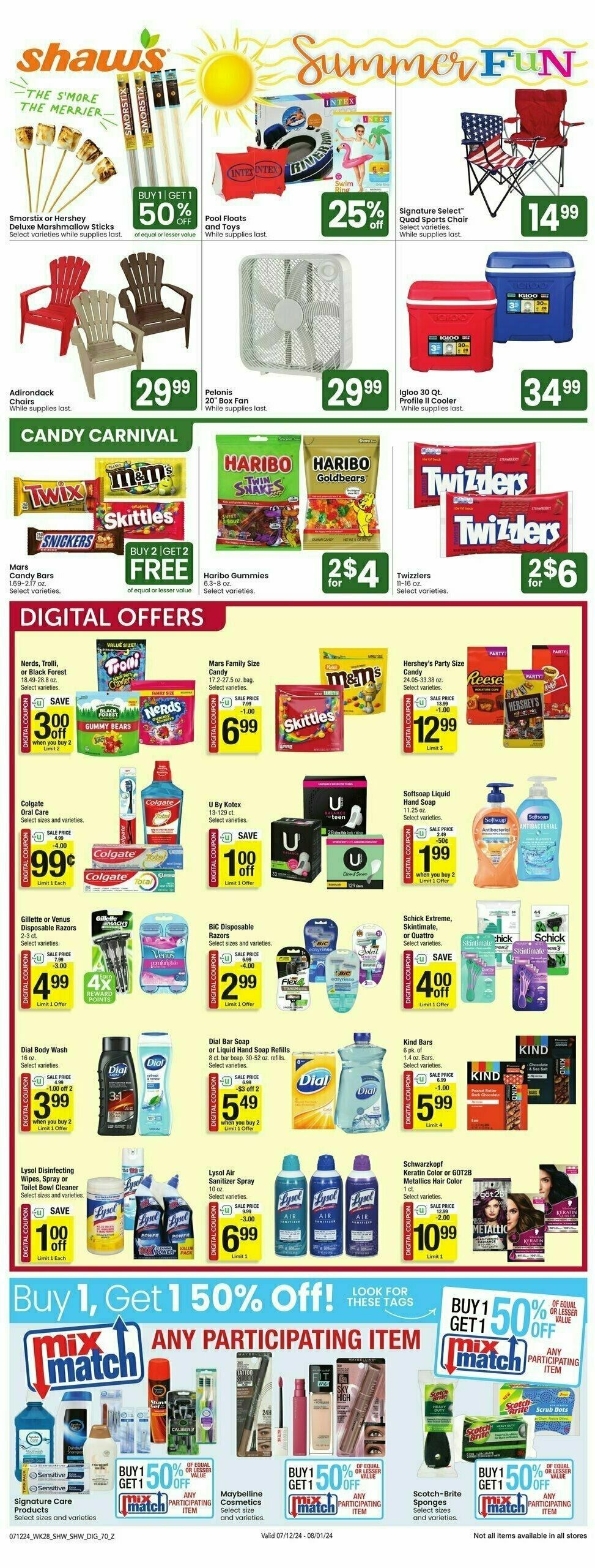 Shaw's Weekly Ad from July 12