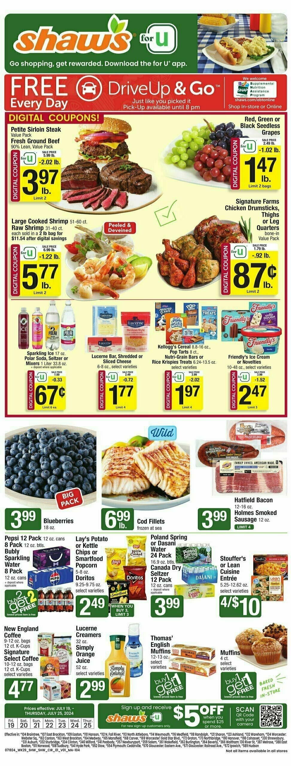 Shaw's Weekly Ad from July 19