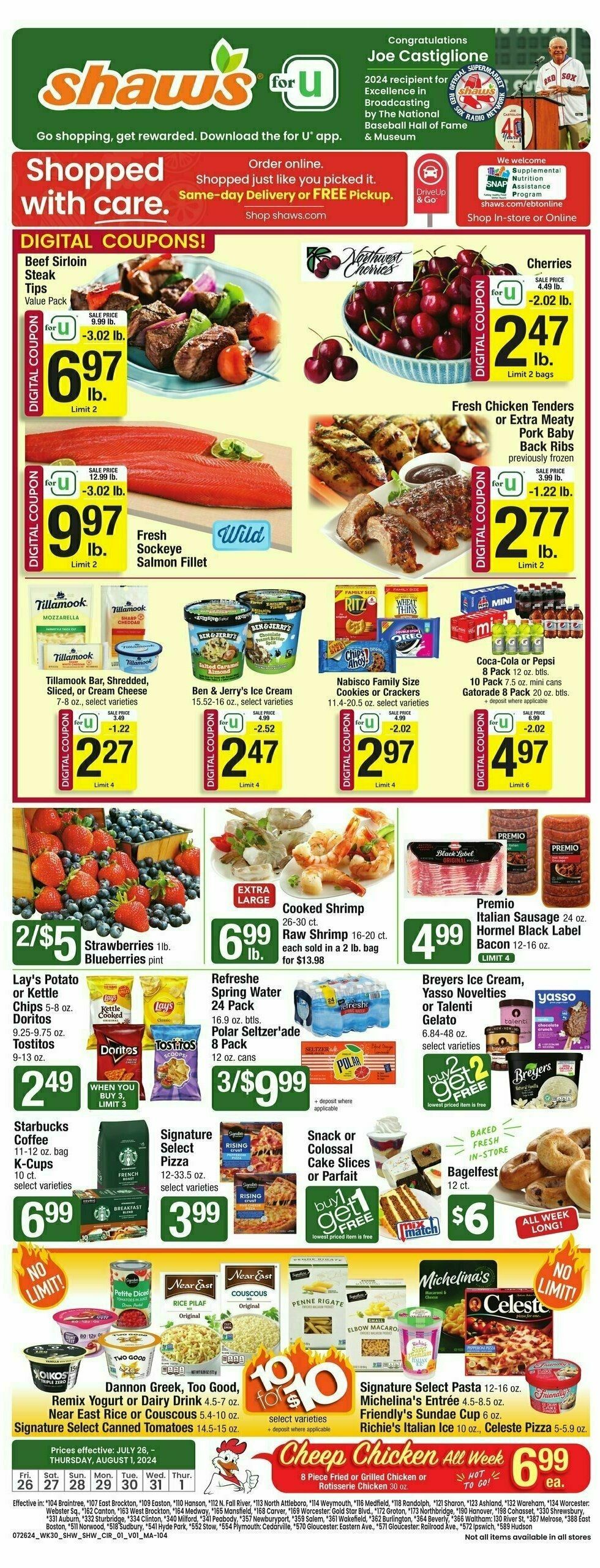 Shaw's Weekly Ad from July 26