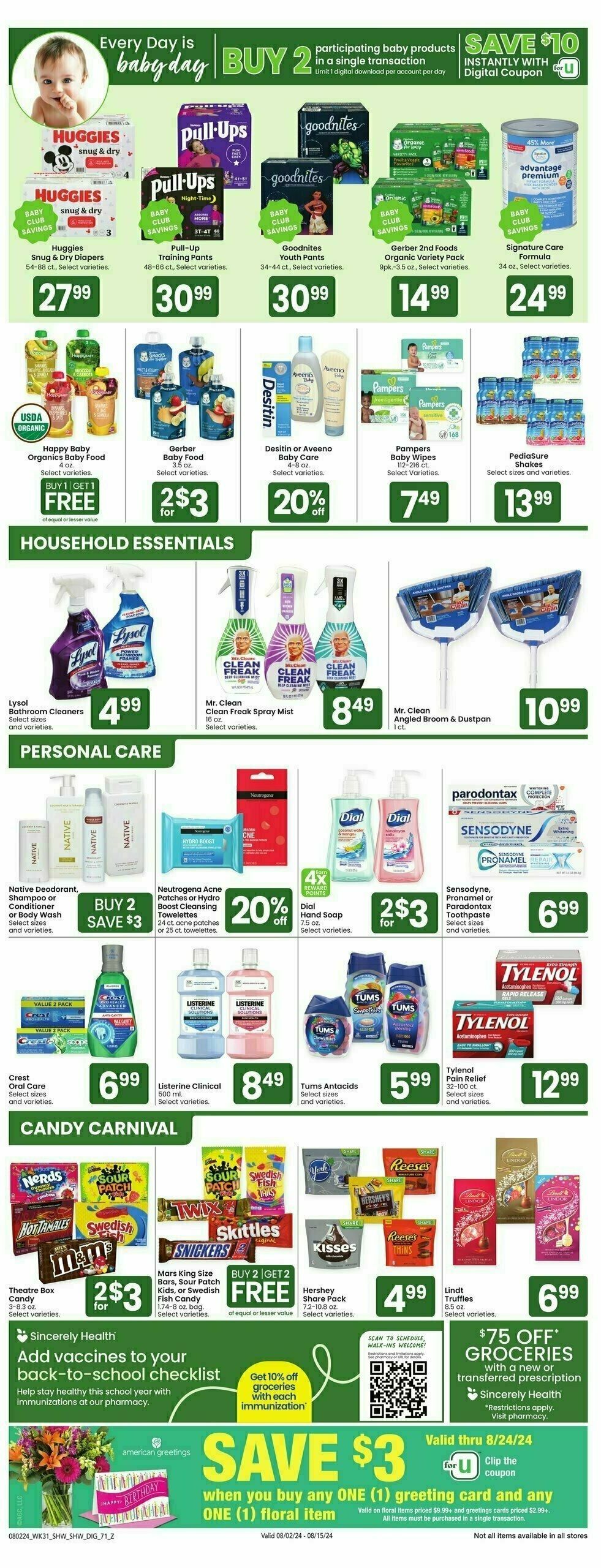 Shaw's Weekly Ad from August 2