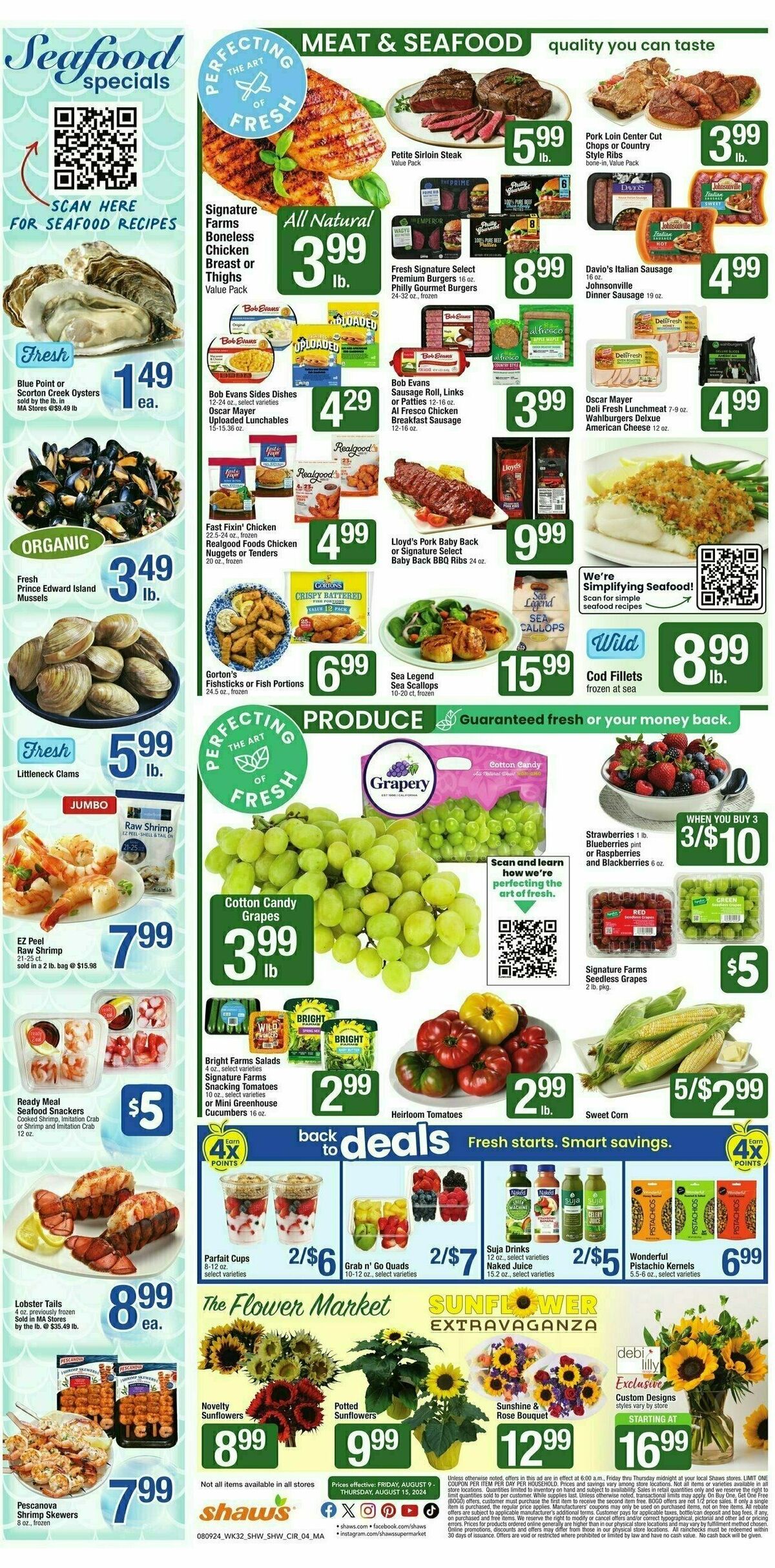 Shaw's Weekly Ad from August 9