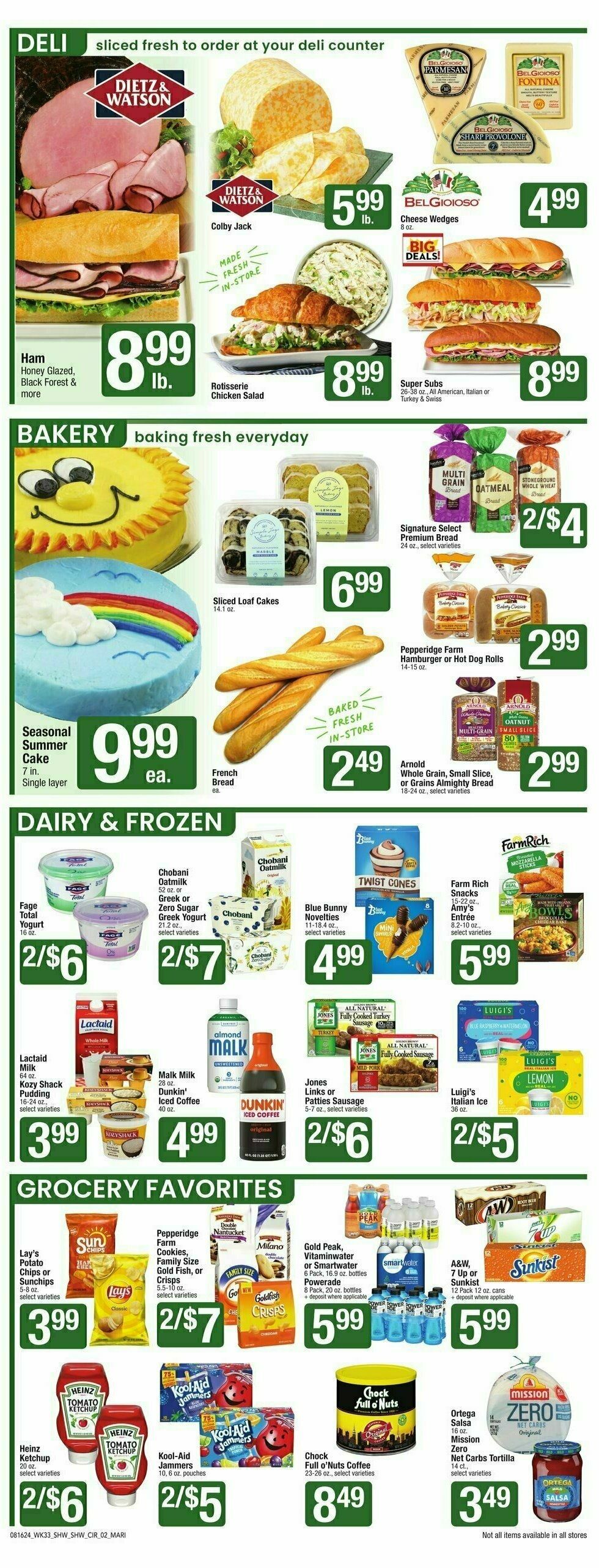 Shaw's Weekly Ad from August 16