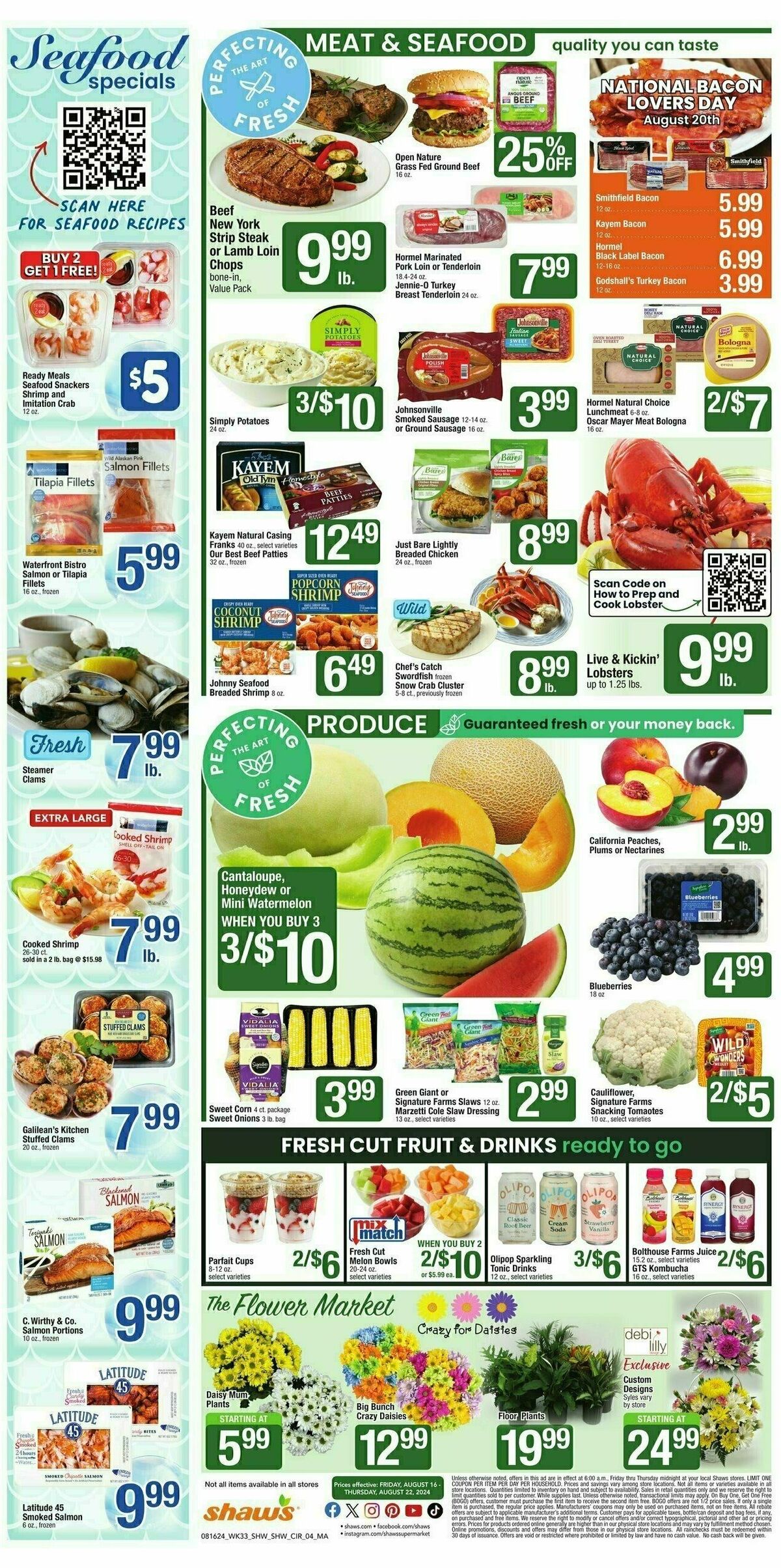 Shaw's Weekly Ad from August 16