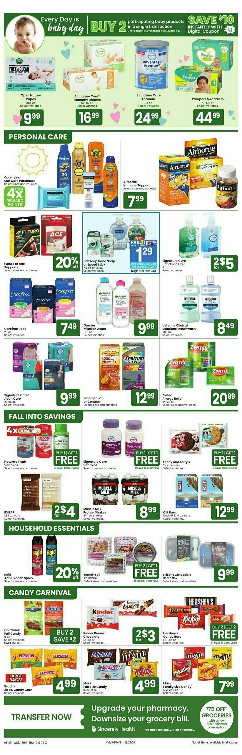 Shaw's Weekly Ad from August 16