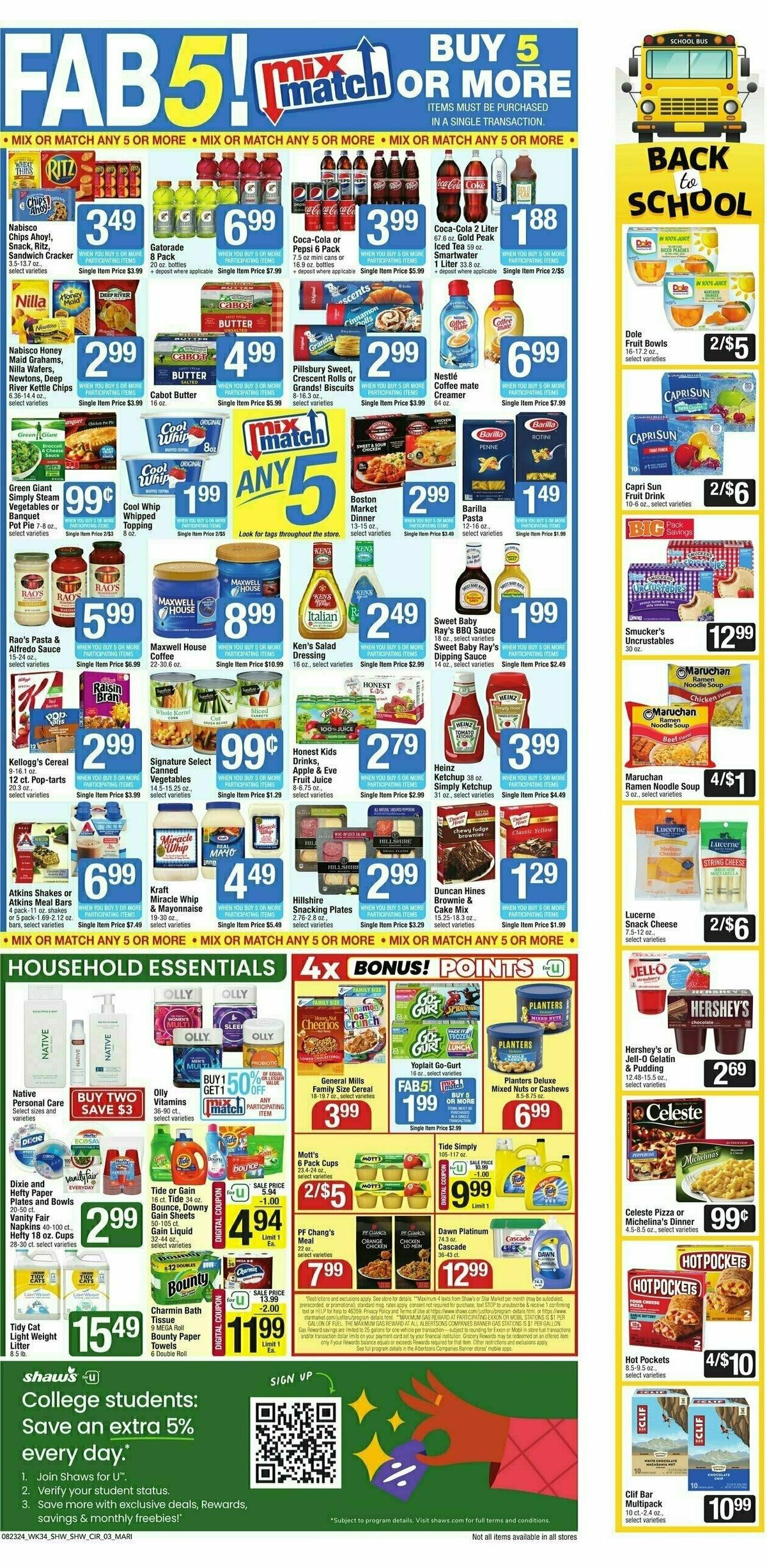 Shaw's Weekly Ad from August 23