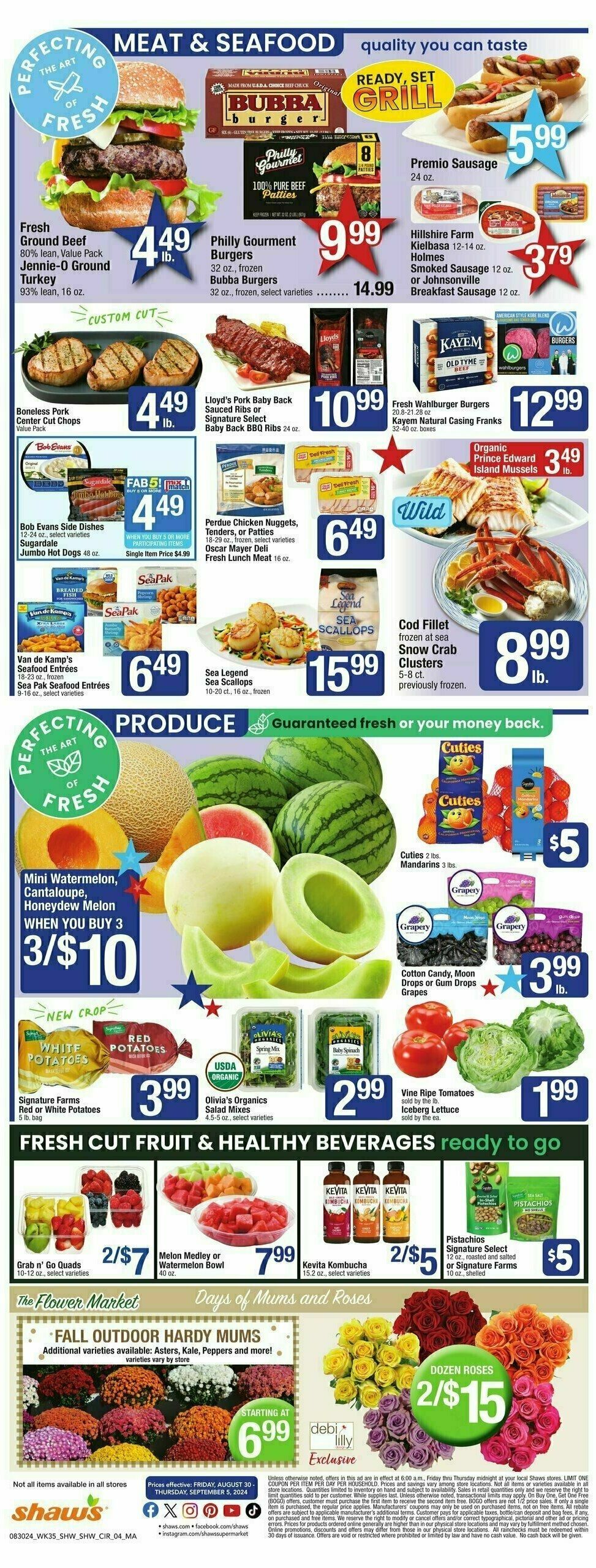 Shaw's Weekly Ad from August 30