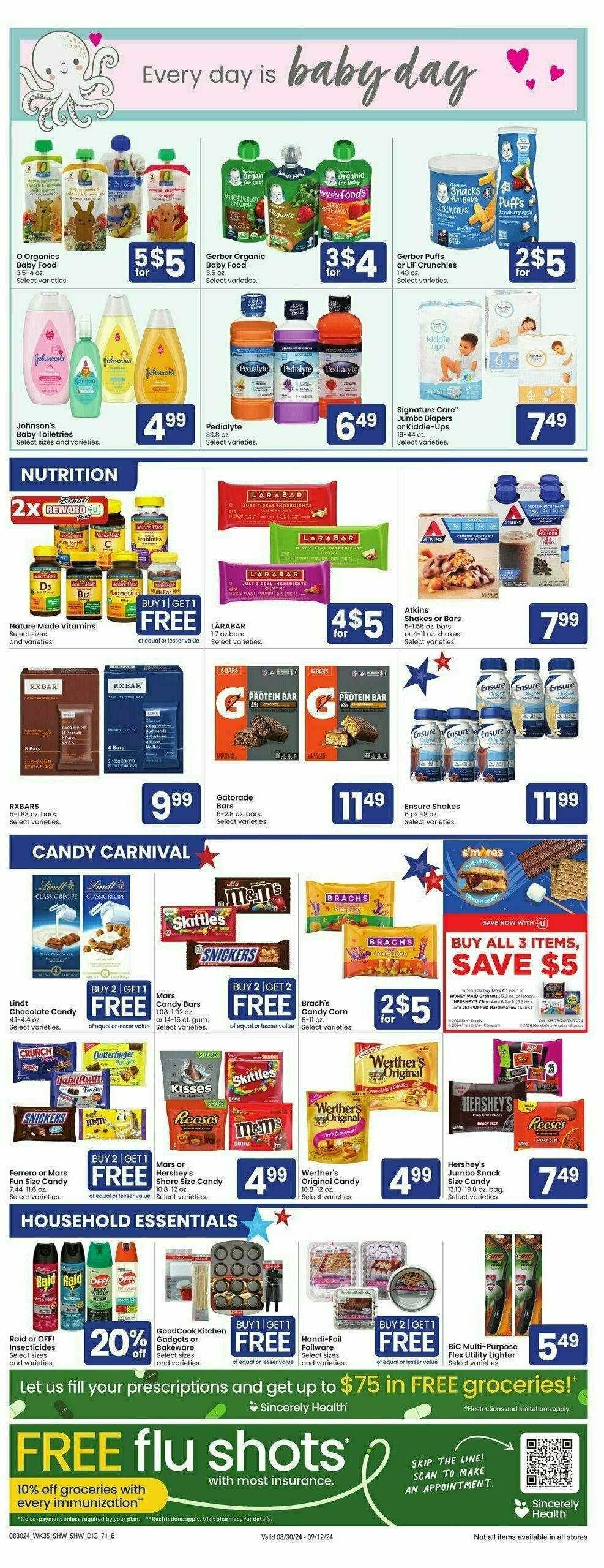 Shaw's Weekly Ad from August 30