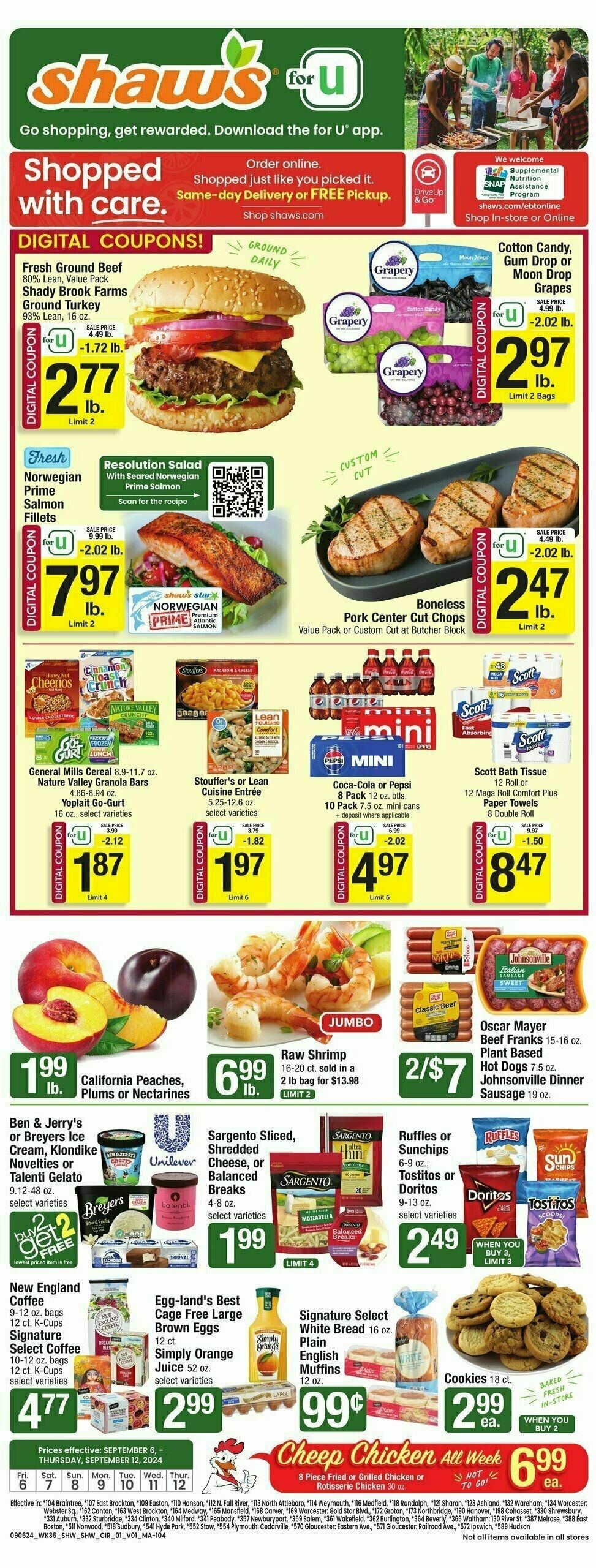 Shaw's Weekly Ad from September 6