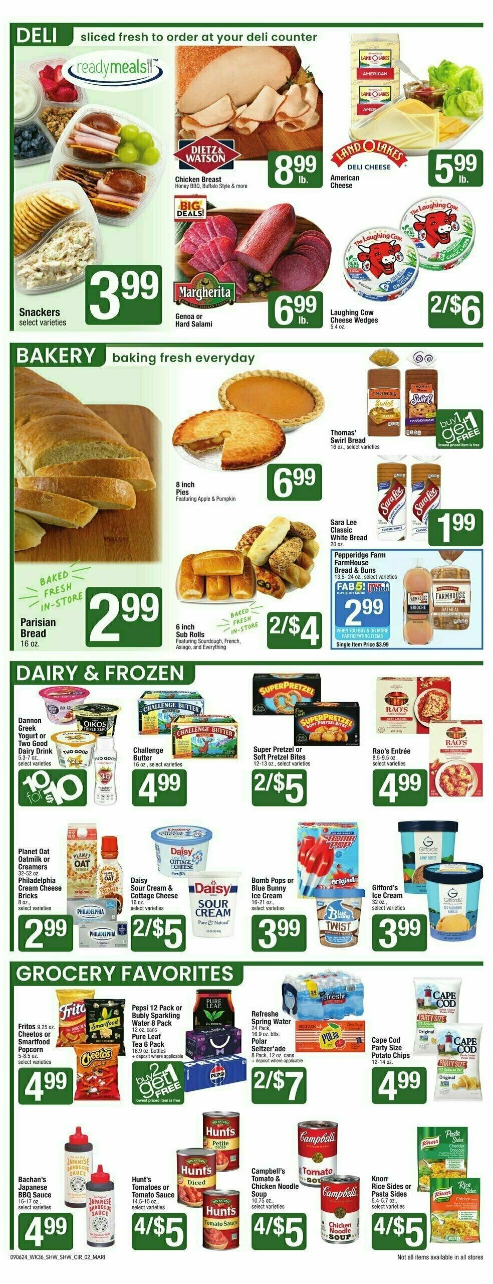 Shaw's Weekly Ad from September 6