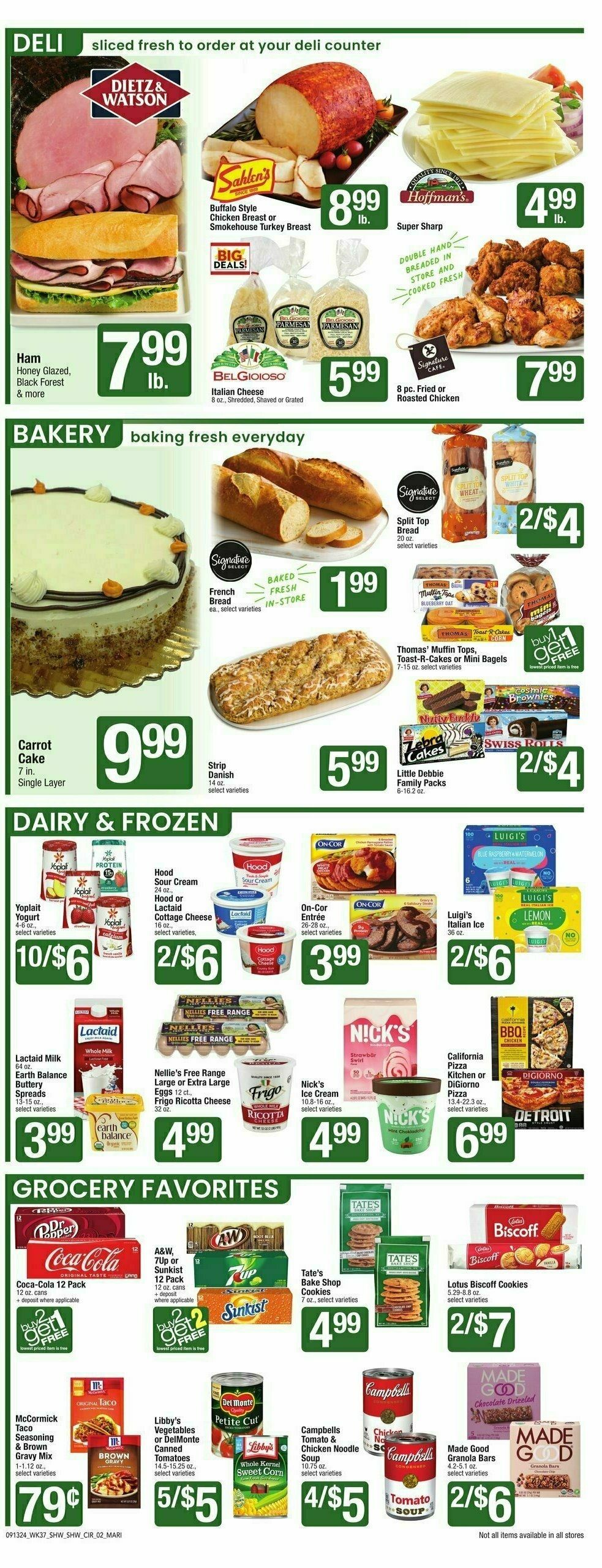 Shaw's Weekly Ad from September 13