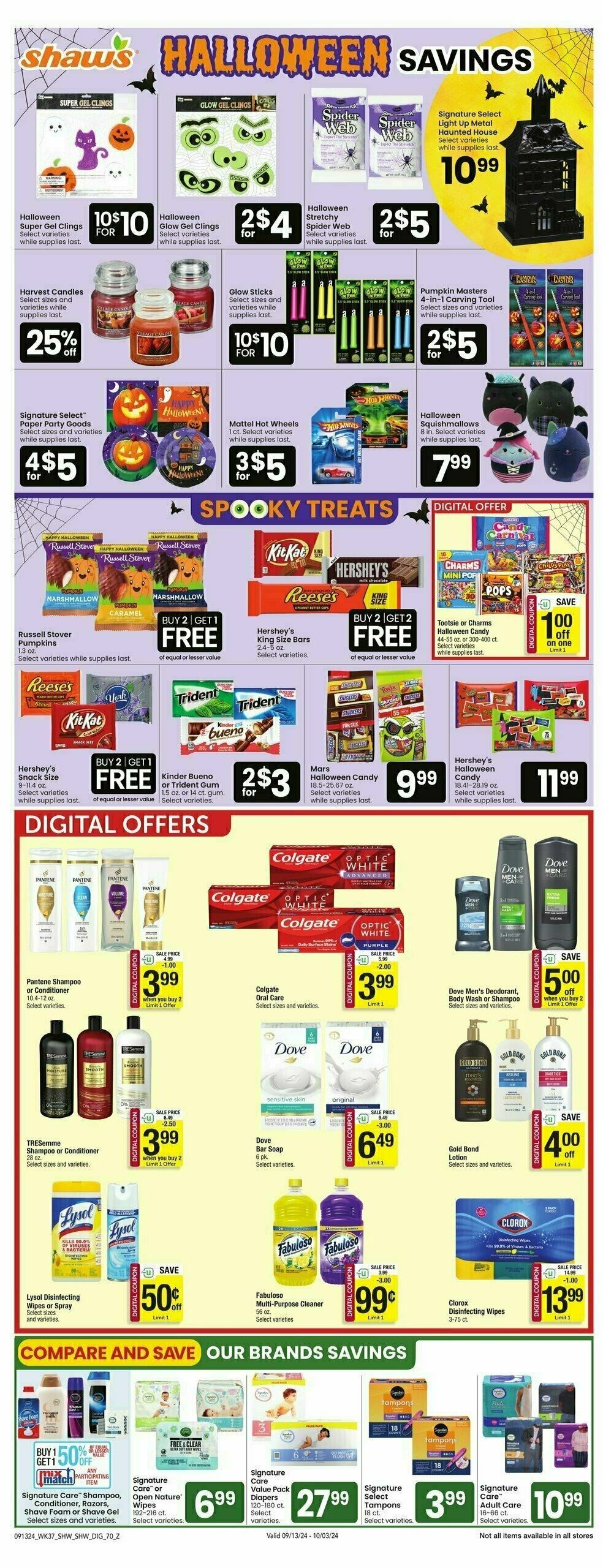 Shaw's Weekly Ad from September 13