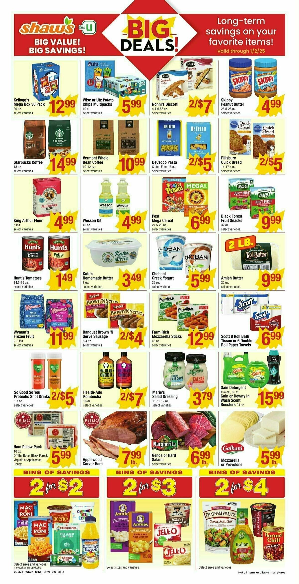 Shaw's Additional Savings Weekly Ad from September 13