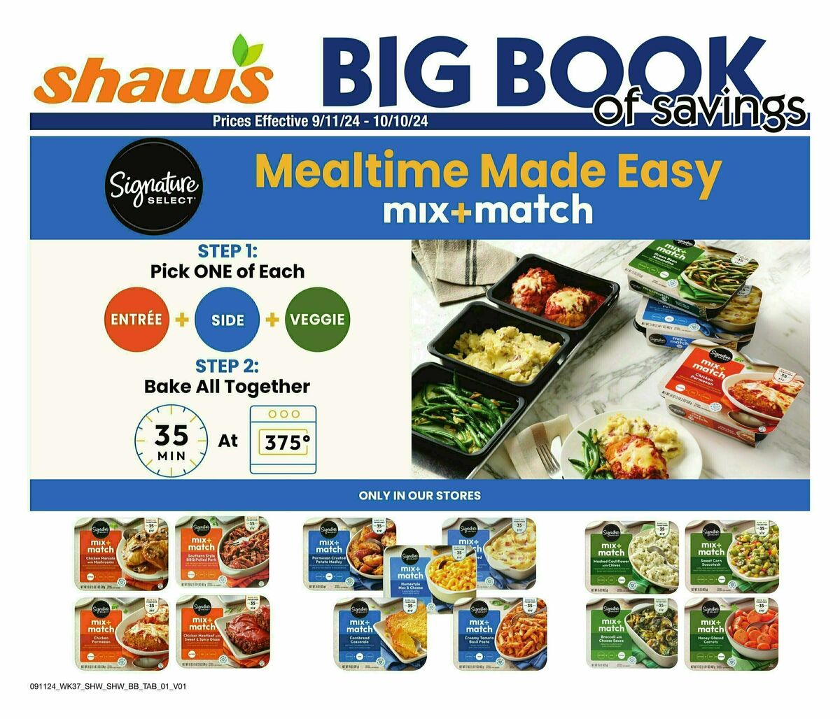 Shaw's Big Book of Savings Weekly Ad from September 11