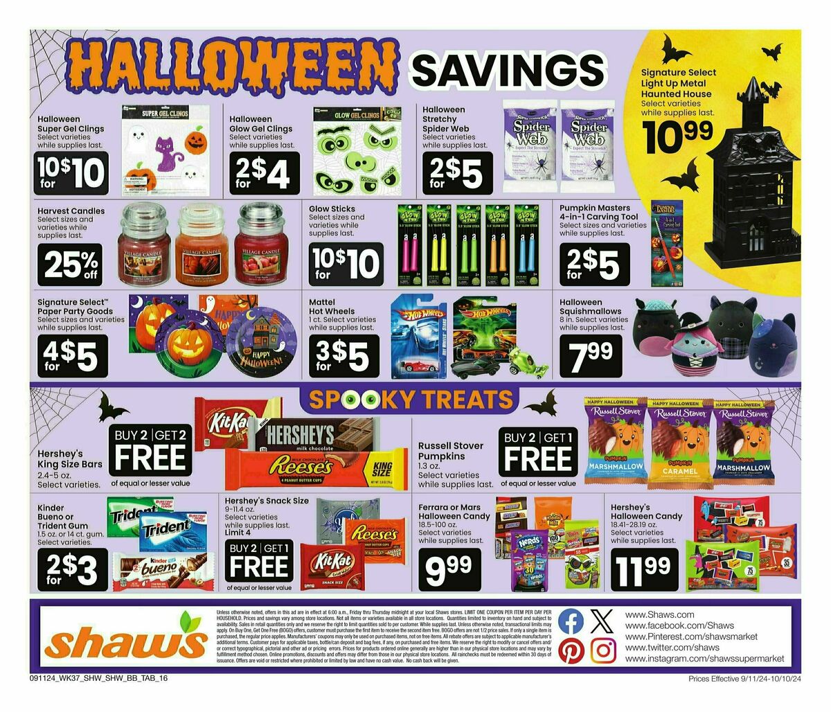 Shaw's Big Book of Savings Weekly Ad from September 11