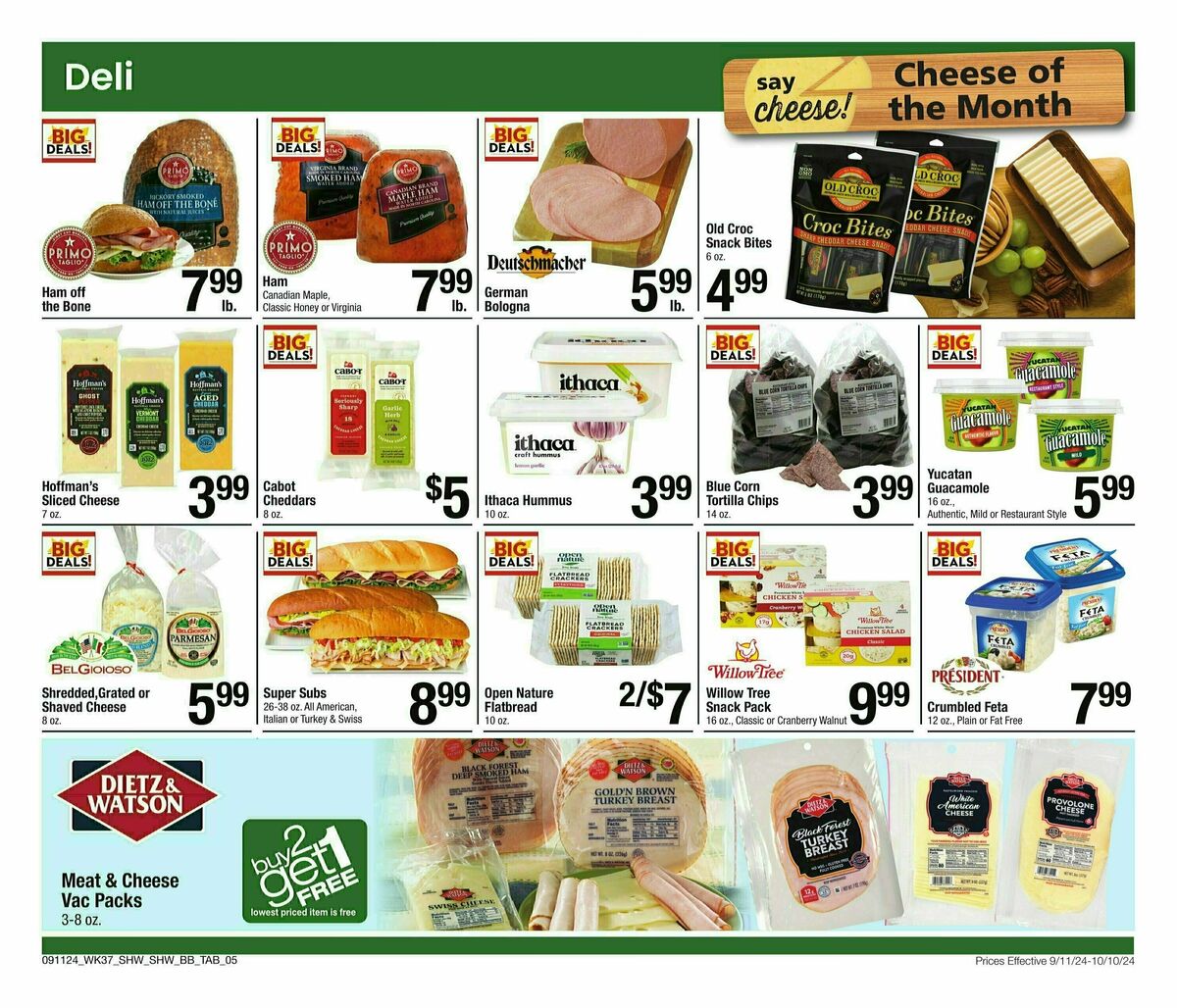 Shaw's Big Book of Savings Weekly Ad from September 11