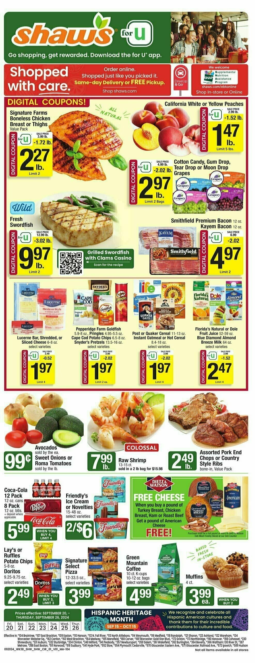 Shaw's Weekly Ad from September 20