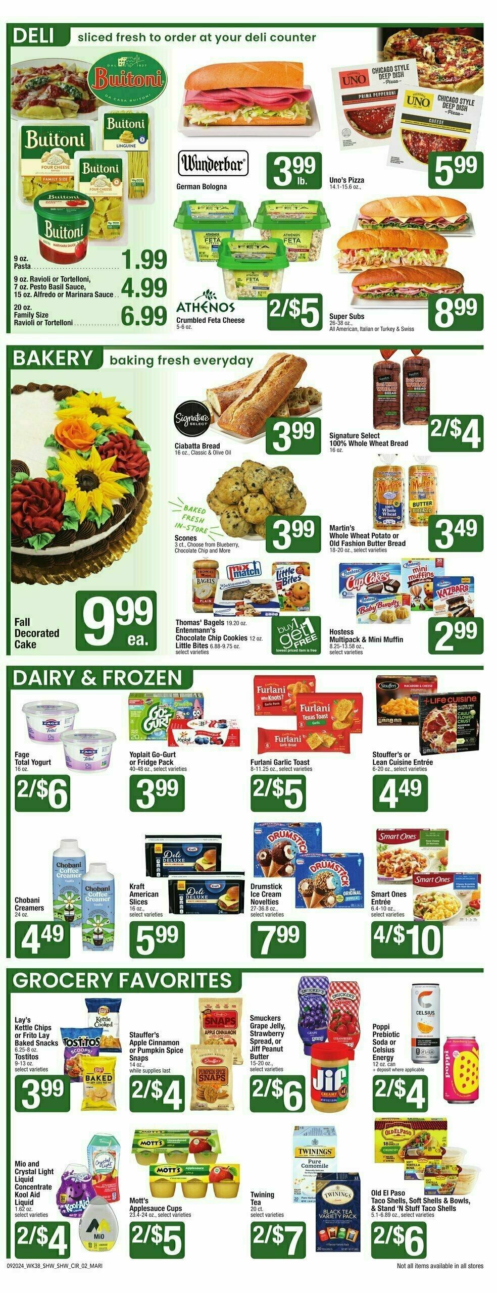 Shaw's Weekly Ad from September 20