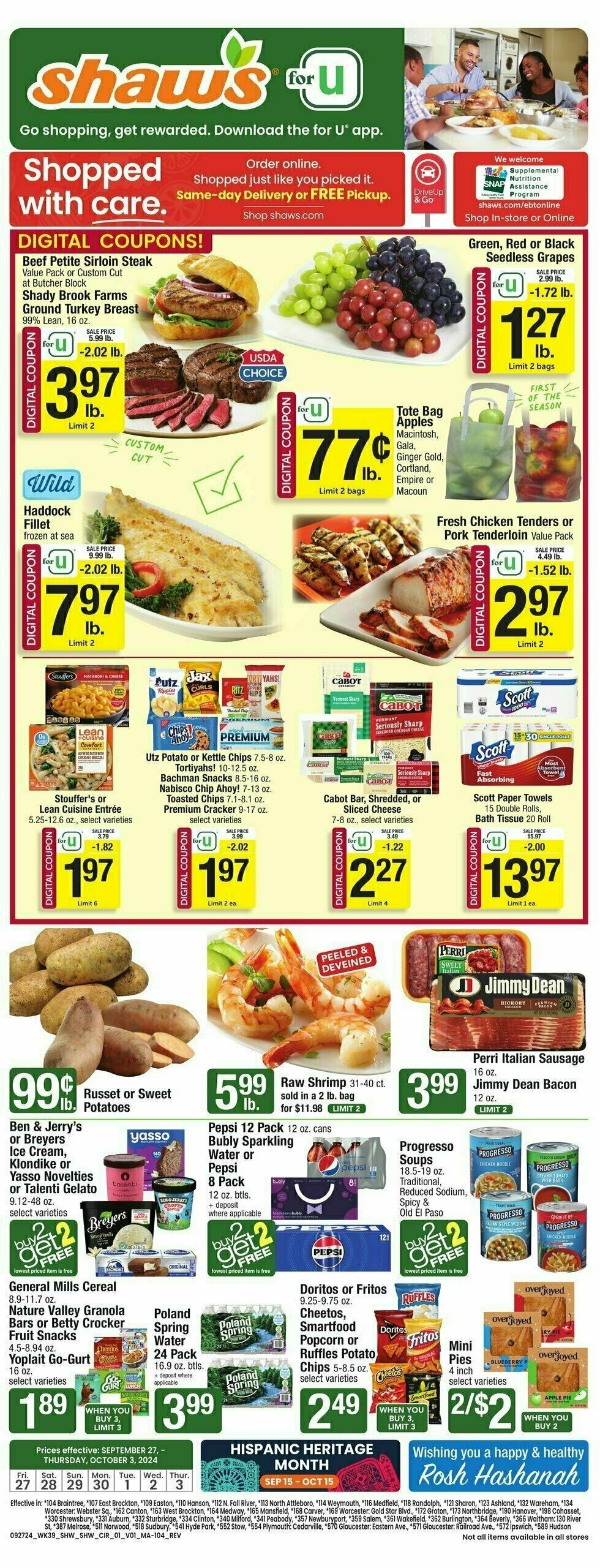 Shaw's Weekly Ad from September 27