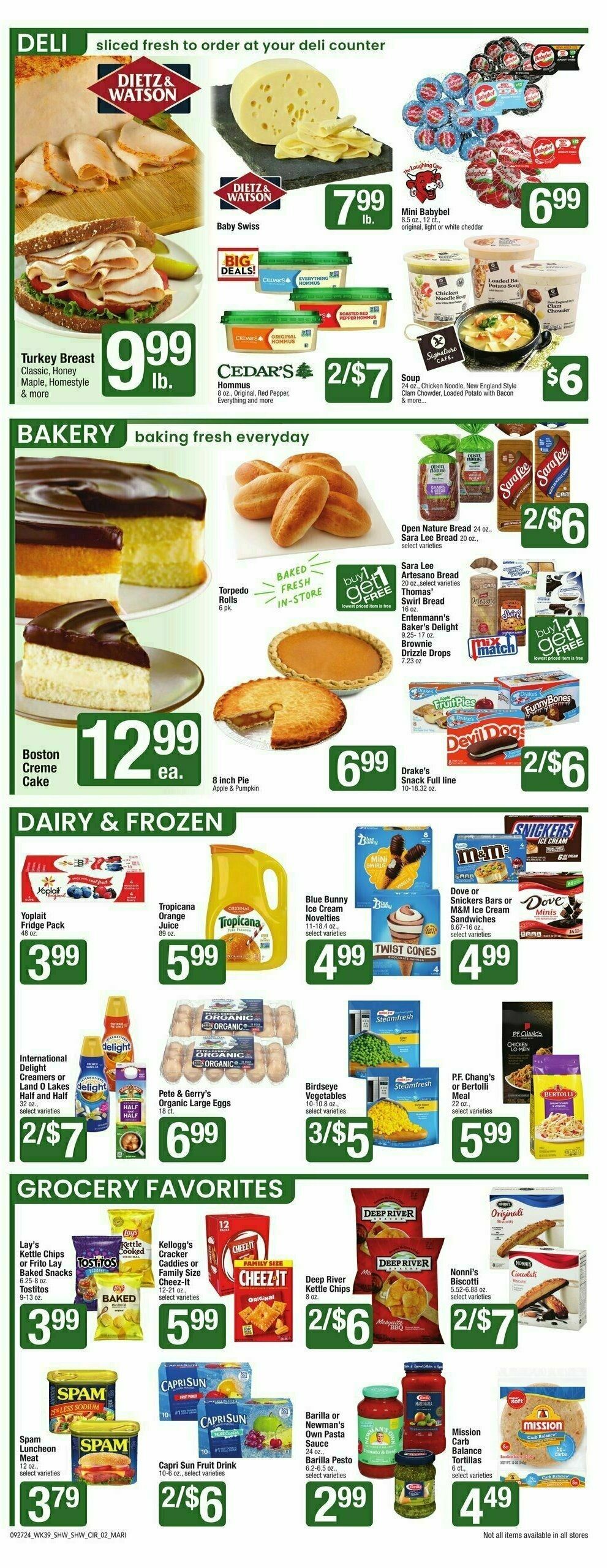 Shaw's Weekly Ad from September 27